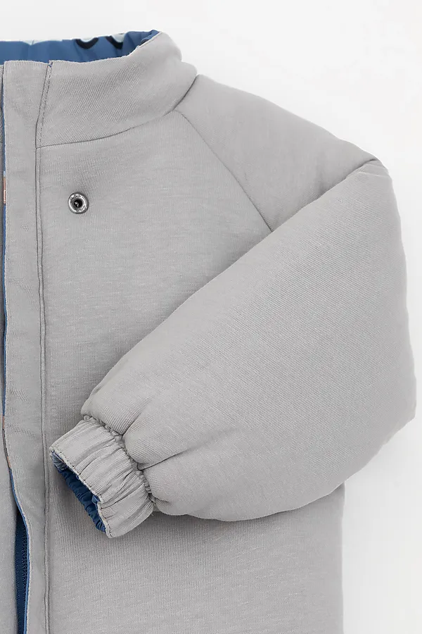 Комбинезон CROCKID, голубой, строительная техника - фото 2