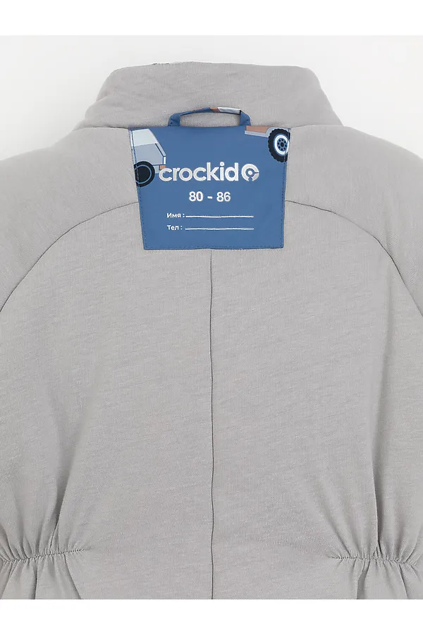 Комбинезон CROCKID, голубой, строительная техника - фото 2
