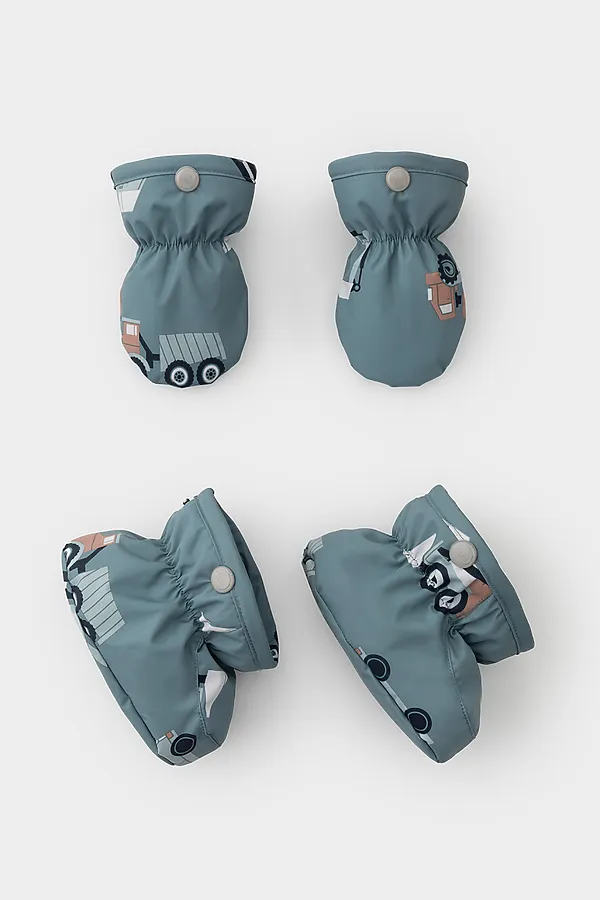 Комбинезон CROCKID, пыльно-бирюзовый, строительная техника - фото 2