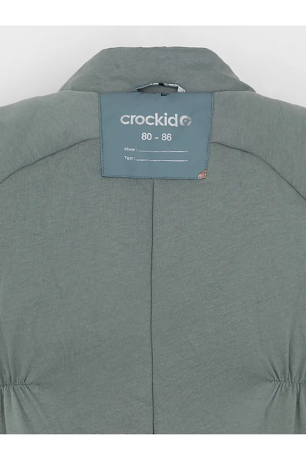 Комбинезон CROCKID, пыльно-бирюзовый, строительная техника - фото 2