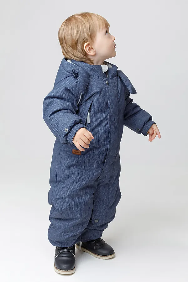 Комбинезон CROCKID, синий, твид - фото 2