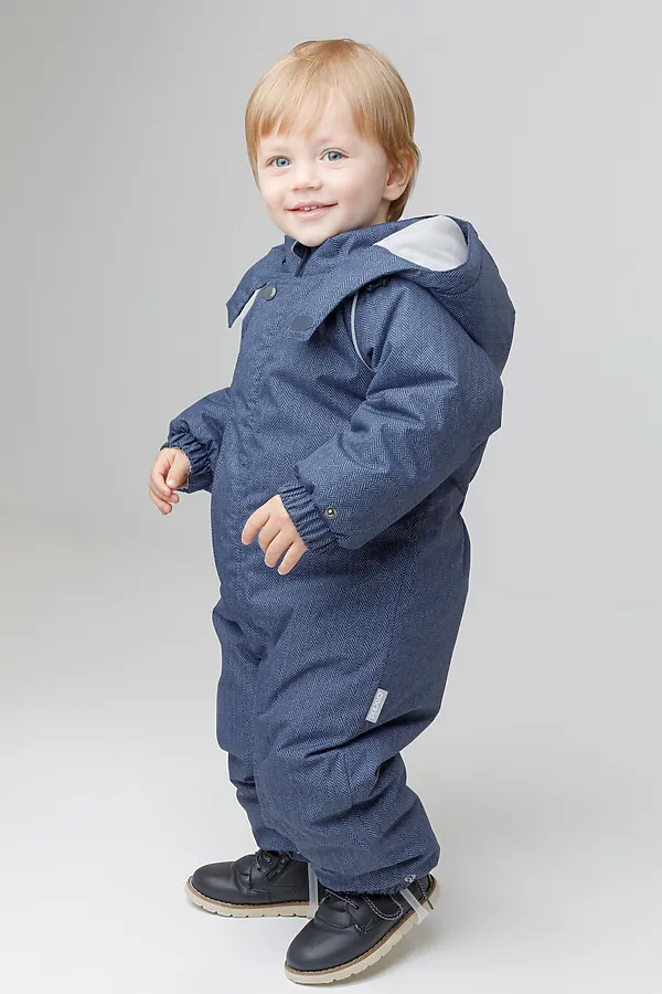 Комбинезон CROCKID, синий, твид - фото 2