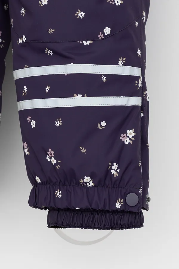 Комбинезон CROCKID, темно-сливовый, красивые цветы - фото 2