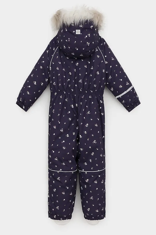 Комбинезон CROCKID, темно-сливовый, красивые цветы - фото 2