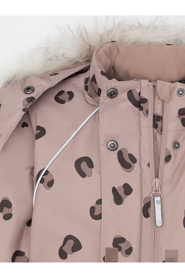 Комбинезон CROCKID, кофе с молоком, леопард - фото 2