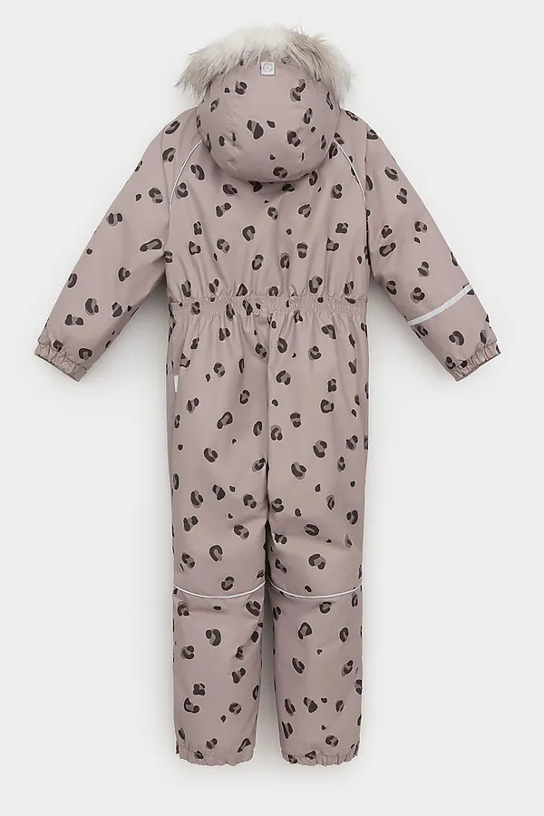 Комбинезон CROCKID, кофе с молоком, леопард - фото 2