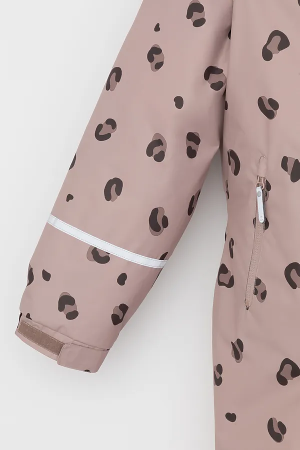 Комбинезон CROCKID, кофе с молоком, леопард - фото 2