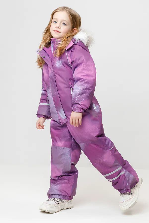 Комбинезон CROCKID, виноградный, спрей - фото 2