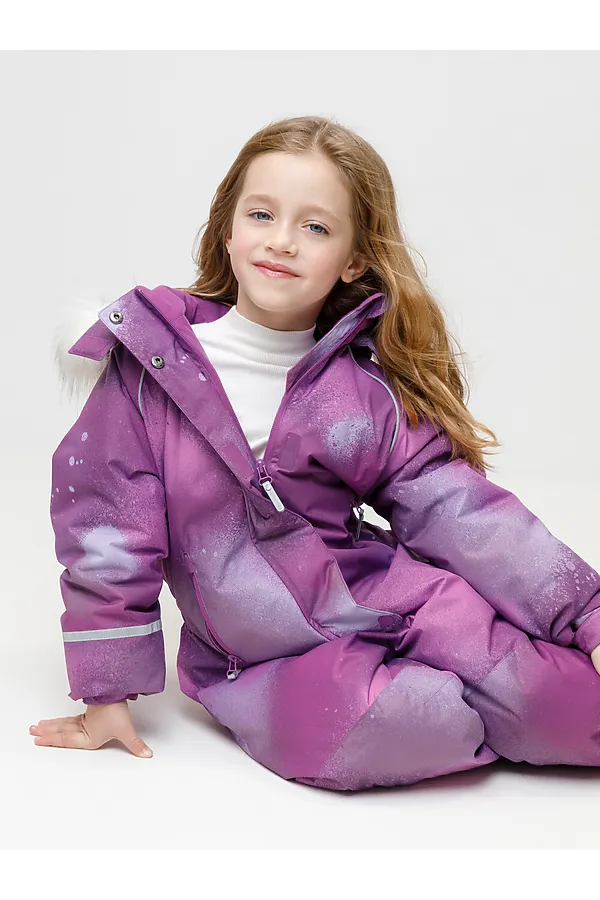 Комбинезон CROCKID, виноградный, спрей - фото 2