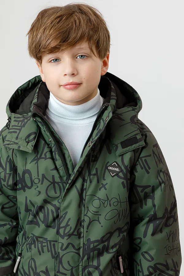 Комбинезон CROCKID, темный лес, граффити - фото 2