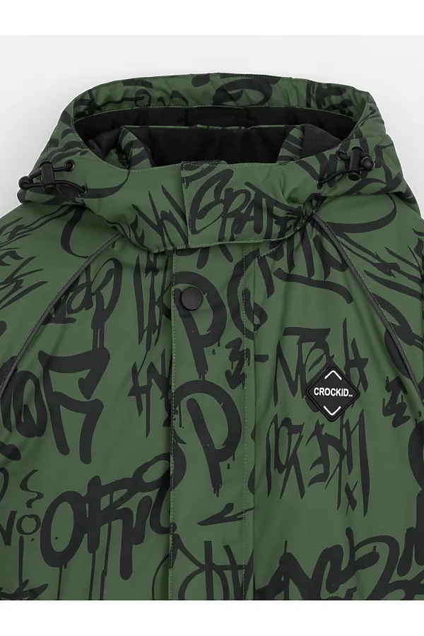 Комбинезон CROCKID, темный лес, граффити - фото 2