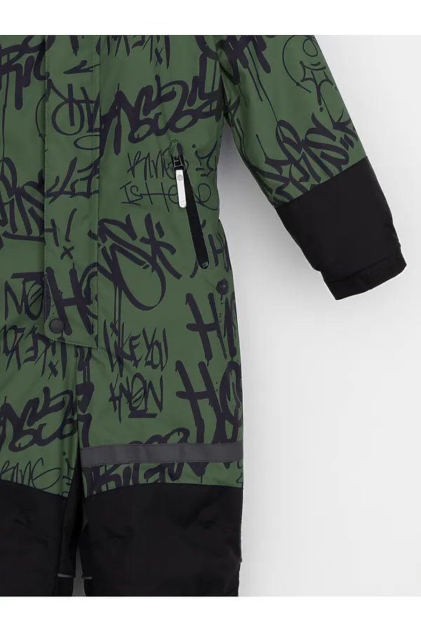 Комбинезон CROCKID, темный лес, граффити - фото 2