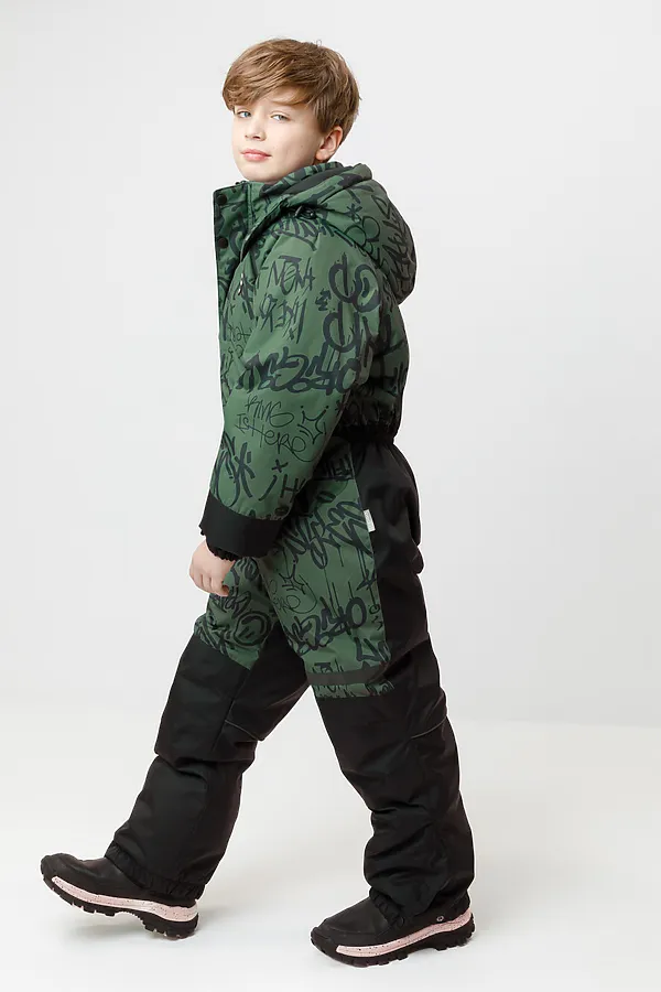 Комбинезон CROCKID, темный лес, граффити - фото 2
