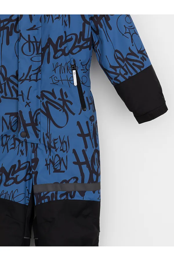 Комбинезон CROCKID, сине-голубой, граффити - фото 2