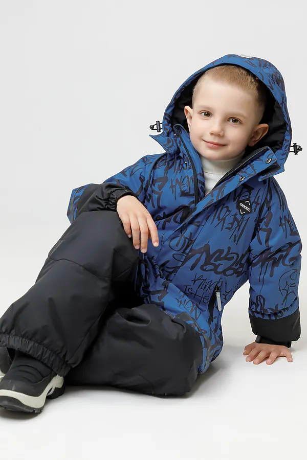 Комбинезон CROCKID, сине-голубой, граффити - фото 2