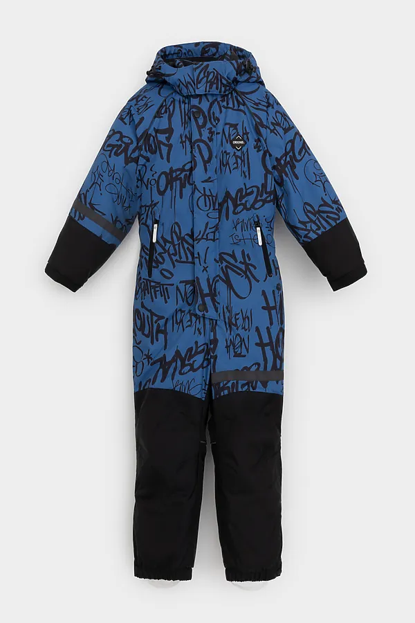 Комбинезон CROCKID, сине-голубой, граффити - фото 2