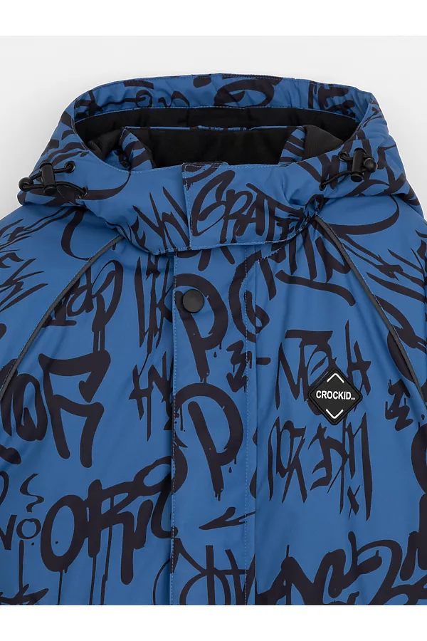 Комбинезон CROCKID, сине-голубой, граффити - фото 2