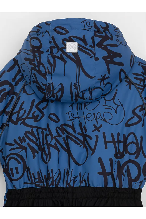 Комбинезон CROCKID, сине-голубой, граффити - фото 2