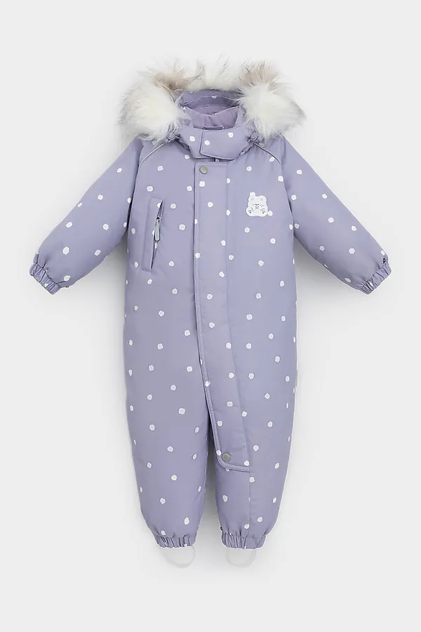 Комбинезон CROCKID, сиреневый, маленькие снежки - фото 2