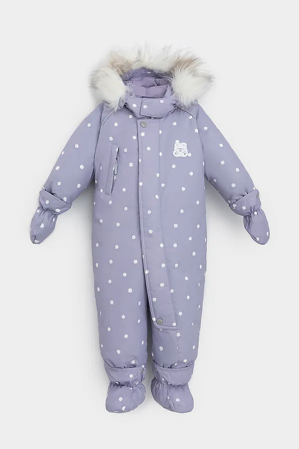 Комбинезон CROCKID, сиреневый, маленькие снежки - фото 2