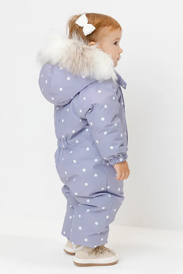 Комбинезон CROCKID, сиреневый, маленькие снежки - фото 2
