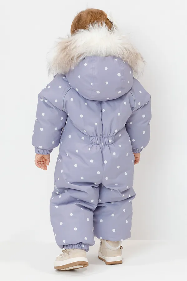 Комбинезон CROCKID, сиреневый, маленькие снежки - фото 2
