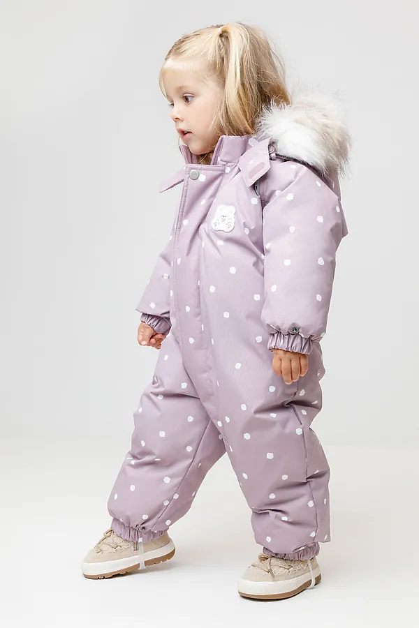 Комбинезон CROCKID, морской туман, маленькие снежки - фото 2