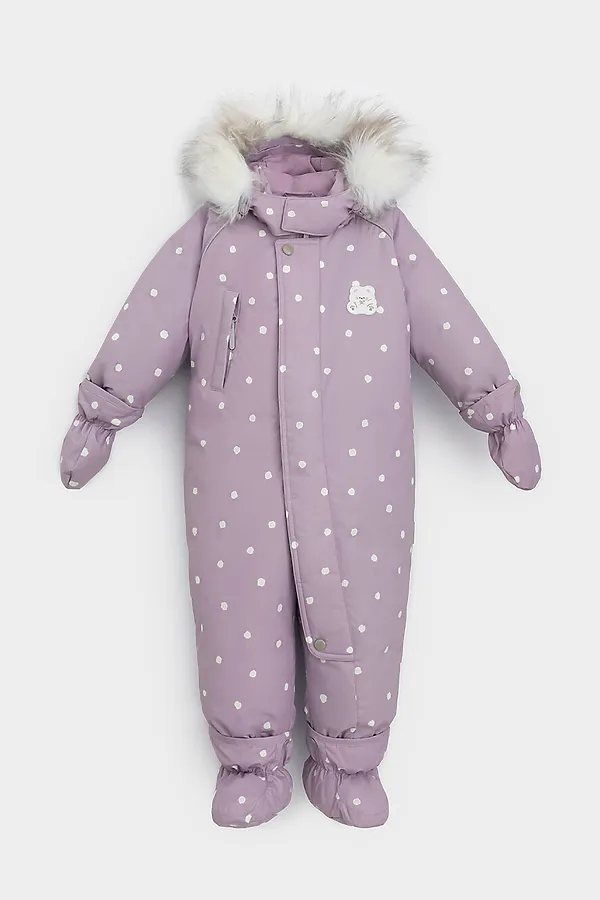 Комбинезон CROCKID, морской туман, маленькие снежки - фото 2