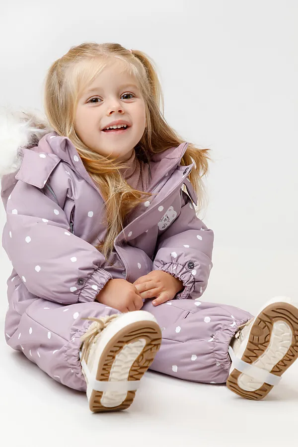 Комбинезон CROCKID, морской туман, маленькие снежки - фото 2