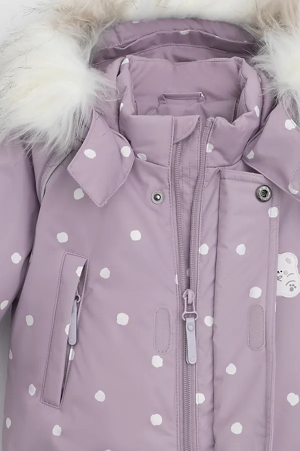 Комбинезон CROCKID, морской туман, маленькие снежки - фото 2