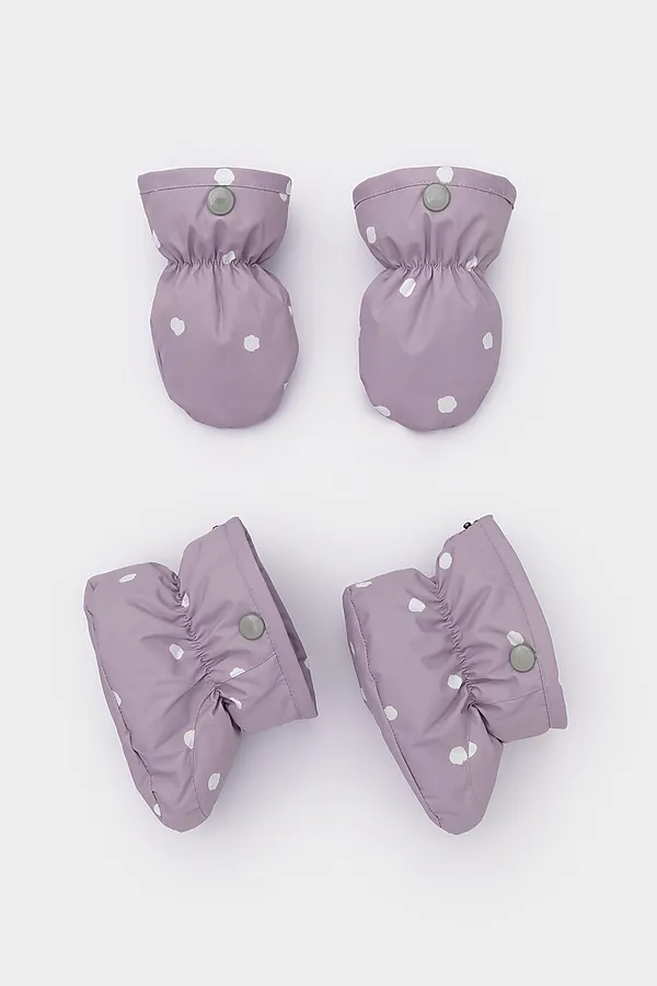 Комбинезон CROCKID, морской туман, маленькие снежки - фото 2