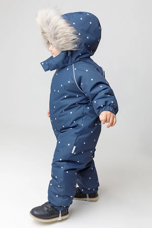 Комбинезон CROCKID, темно-синий, маленькие звездочки - фото 2