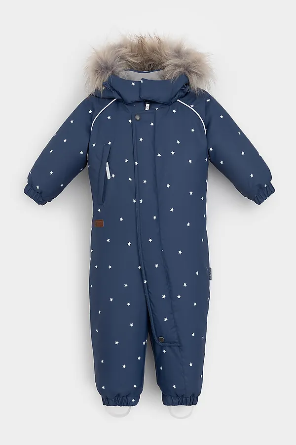 Комбинезон CROCKID, темно-синий, маленькие звездочки - фото 2