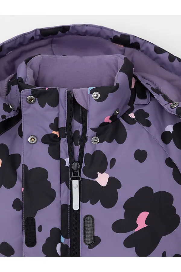 Комбинезон CROCKID, фиолетовый, зимние цветы - фото 2
