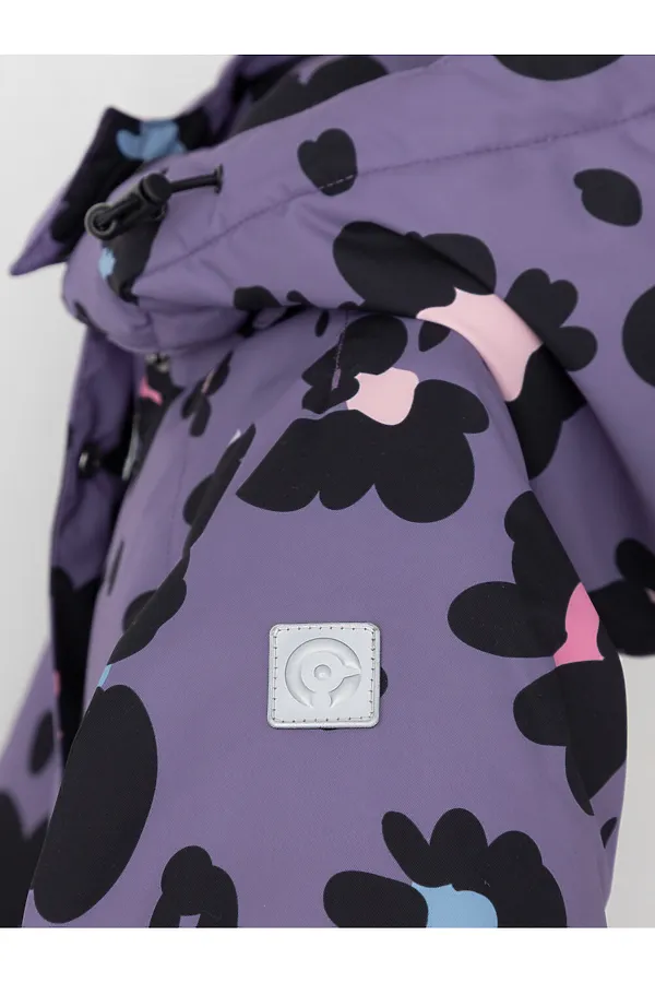Комбинезон CROCKID, фиолетовый, зимние цветы - фото 2