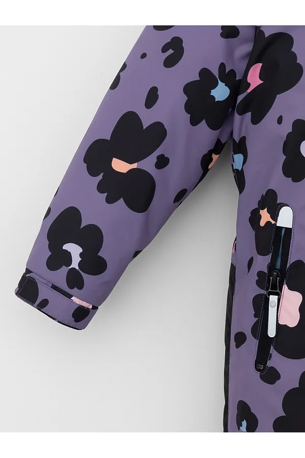 Комбинезон CROCKID, фиолетовый, зимние цветы - фото 2