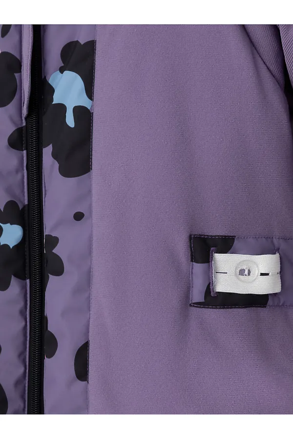 Комбинезон CROCKID, фиолетовый, зимние цветы - фото 2