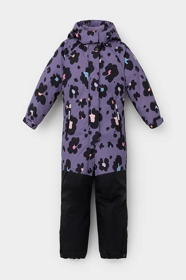 Комбинезон CROCKID, фиолетовый, зимние цветы - фото 2