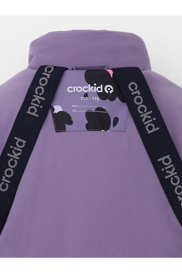 Комбинезон CROCKID, фиолетовый, зимние цветы - фото 2