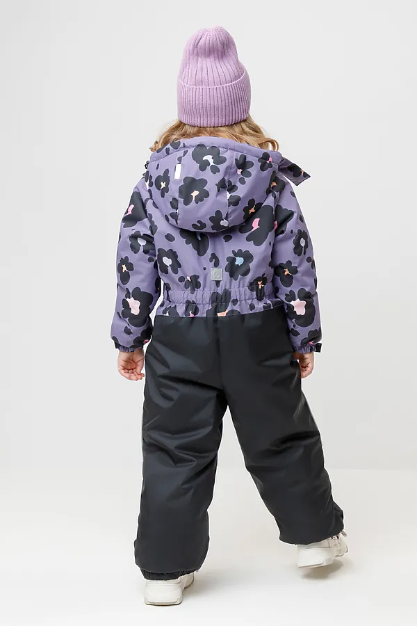 Комбинезон CROCKID, фиолетовый, зимние цветы - фото 2