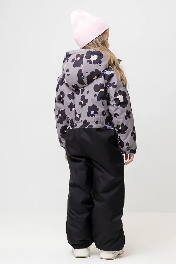 Комбинезон CROCKID, розово-бежевый, цветочный леопард - фото 2