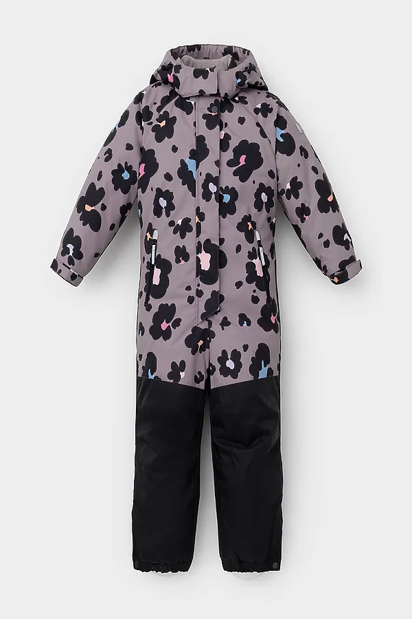 Комбинезон CROCKID, розово-бежевый, цветочный леопард - фото 2