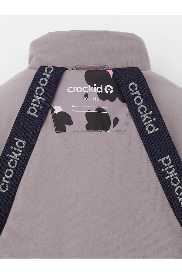 Комбинезон CROCKID, розово-бежевый, цветочный леопард - фото 2