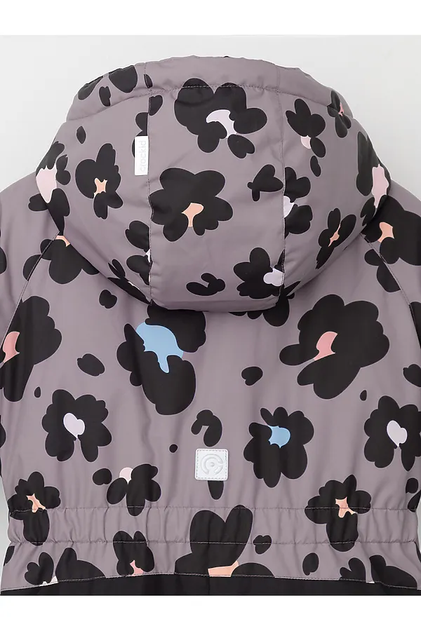 Комбинезон CROCKID, розово-бежевый, цветочный леопард - фото 2