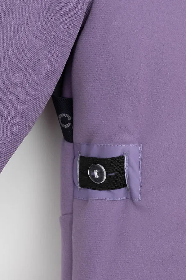 Комбинезон CROCKID, фиолетовый, фоновые сердечки - фото 2