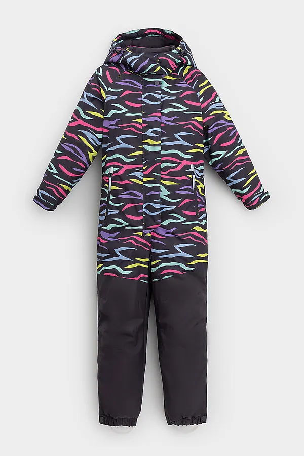 Комбинезон CROCKID, графит, цветная зебра - фото 2