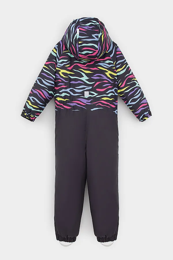 Комбинезон CROCKID, графит, цветная зебра - фото 2