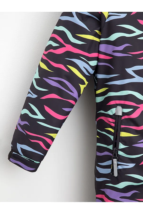 Комбинезон CROCKID, графит, цветная зебра - фото 2
