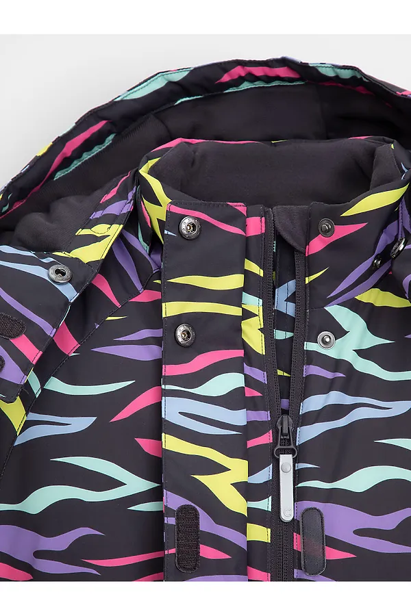 Комбинезон CROCKID, графит, цветная зебра - фото 2