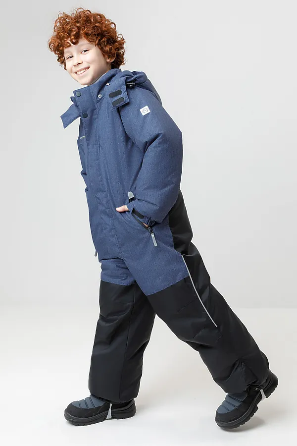 Комбинезон CROCKID, синий, твид - фото 2